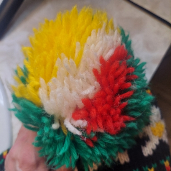 Vintage Wool Hat Made in USA Marceau Sports Daisy Design EUC - Picture 4 of 4